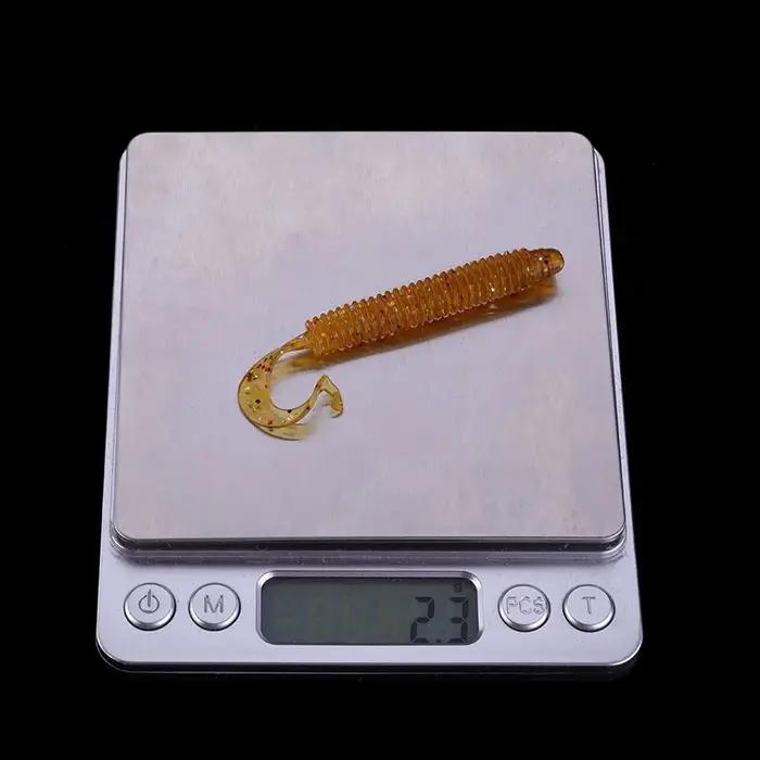 WALK FISH pêche Wobblers ver gabarit leurres souples 6 cm 8 cm 10 cm odeur avec sel Silicone appât a
