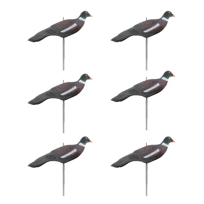 Leurres pigeons GUGULUZA 1/3/6 pièces 16 pouces coques 3D réalistes avec piquets - Décoy chasse jardin
