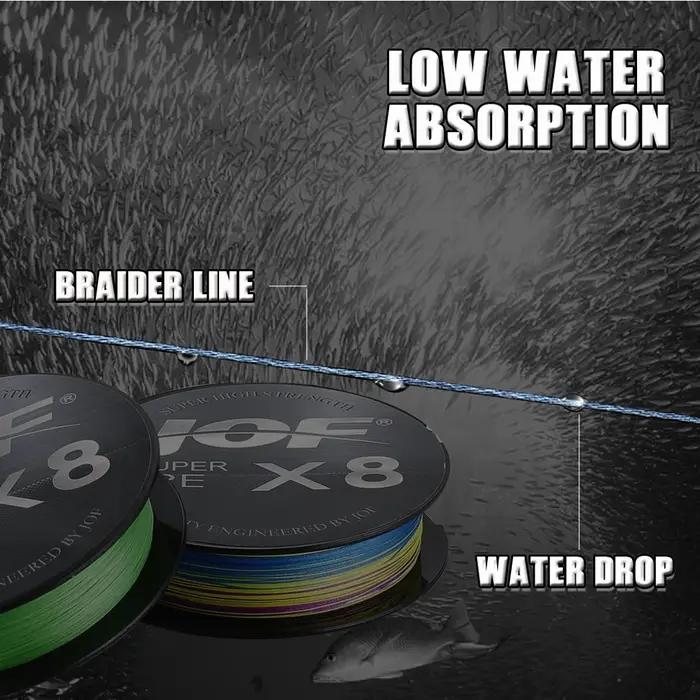 JOF pêche tressé ligne de pêche 300M 150M 8 brins Multifilamento 0.14mm - 0.50mm pour la pêche à la