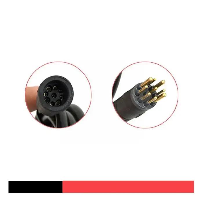 Connecteur de câble d'extension de moteur de vélo électrique à 9 broches, adaptateur d'alimentation