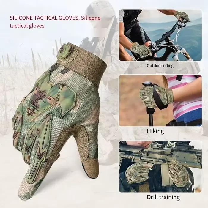 Gants tactiques 2025 anti-perforation - Protection renforcée dos de main pour activités outdoor