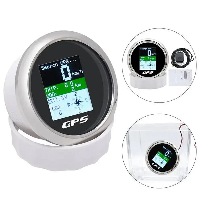Compteur de vitesse GPS 85mm, odomètre, déclenchement réglable, voltmètre ODO COG, écran TFT, jauges