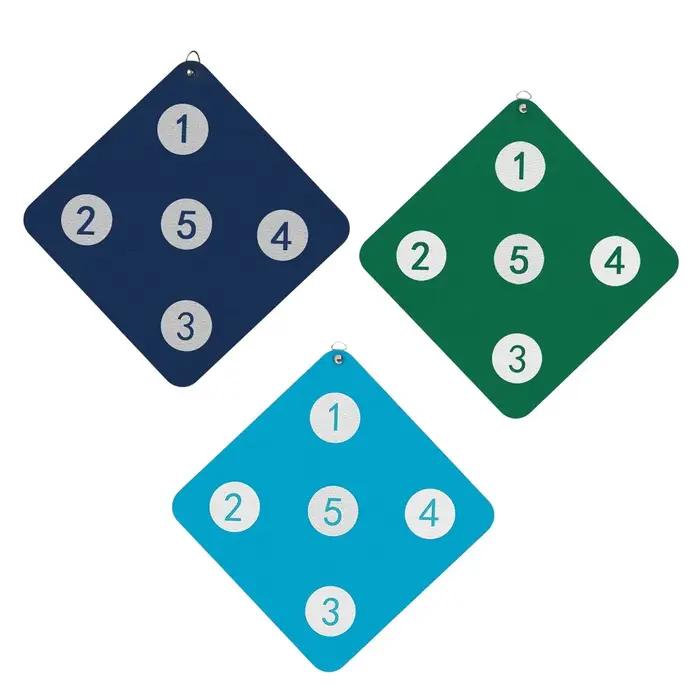 Cible d'escrime avec cinq jeux en cuir PU