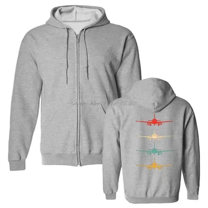 Sweat à capuche pilote vintage surdimensionné pour hommes