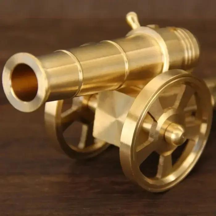 Mini canon militaire en métal, petit modèle d'ornement, arsenal de guerre civile, culverin en cuivre pour oeuvre d'armes miniatures Napoléon