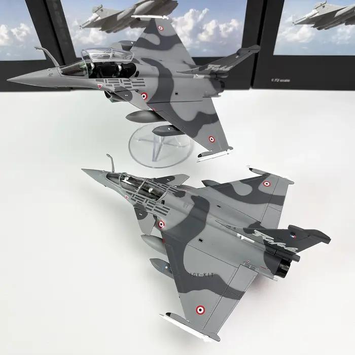 Moulé sous pression 1:72 échelle français Rafale B chasseur Simulation alliage métallique avion modèle Collection décoration cadeau camouflage Ver