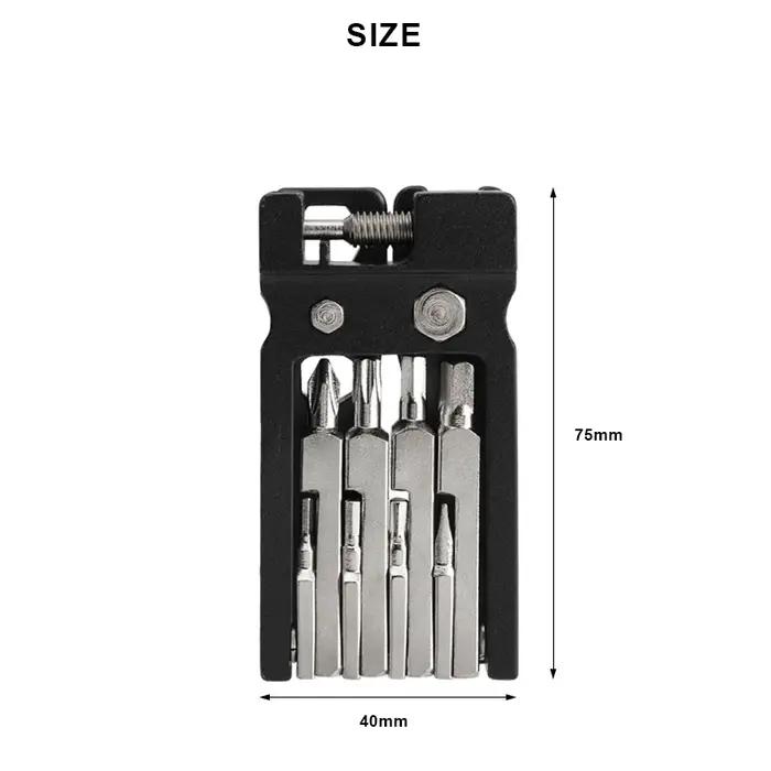 Ensemble d'outils de réparation de vélo 20 en 1, clé à rayons hexagonaux pliable multifonction, outi