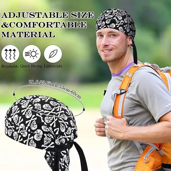 1 pièces cyclisme crâne Pirate casquette chapeau Bandana tête enveloppement respirant casque doublur