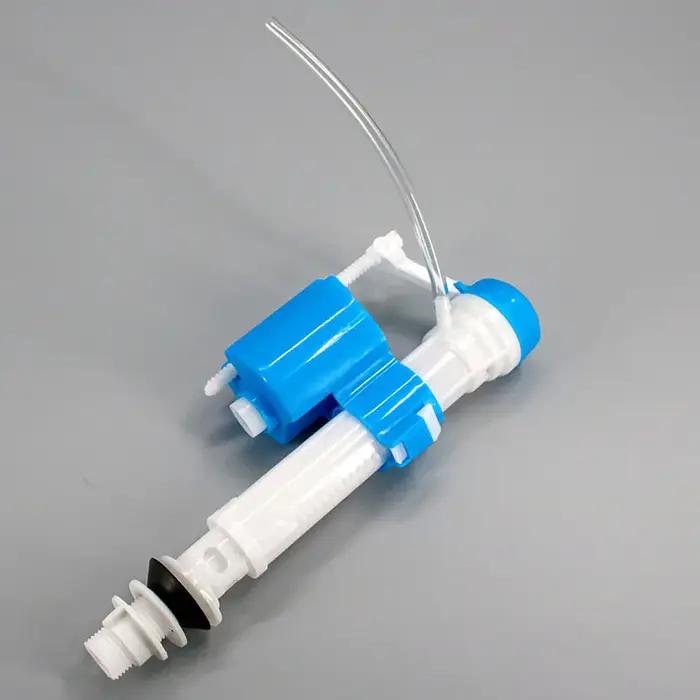 Kit de Valve de Chasse d'Admission de Toilette en Chrome Raccords de Réservoir d'Eau Flotteur Réglable Bouton Poussoir Économie d'Eau