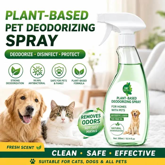 Spray de stérilisation pour animaux de compagnie (chats et chiens) – Spray de nettoyage général pour