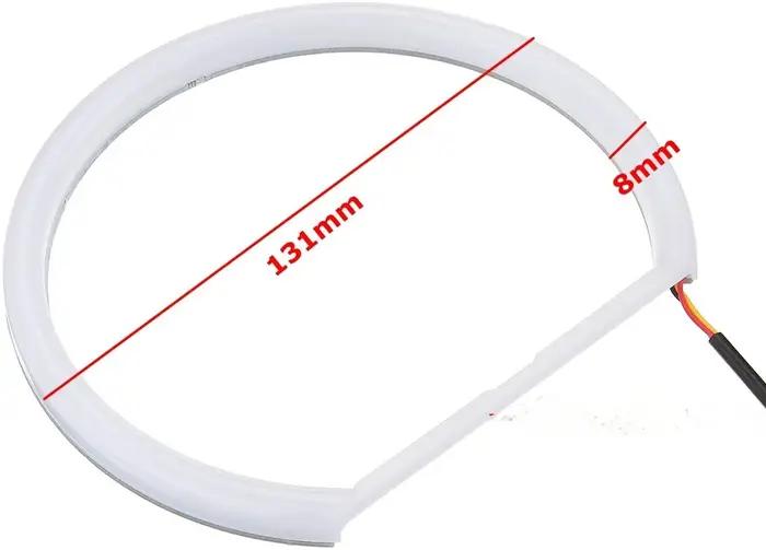 Anneau Halo Angel Eye DRL pour BMW E36, E38, E39, E46, lumières de voiture en coton, ambre blanc cla