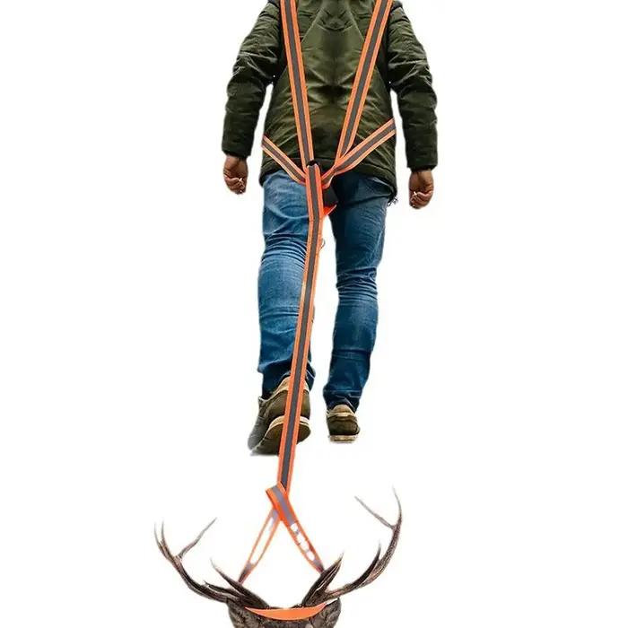 Harnais de traction cerf robuste pour agriculteurs - sangle multifonction transport gibier accessoires chasse