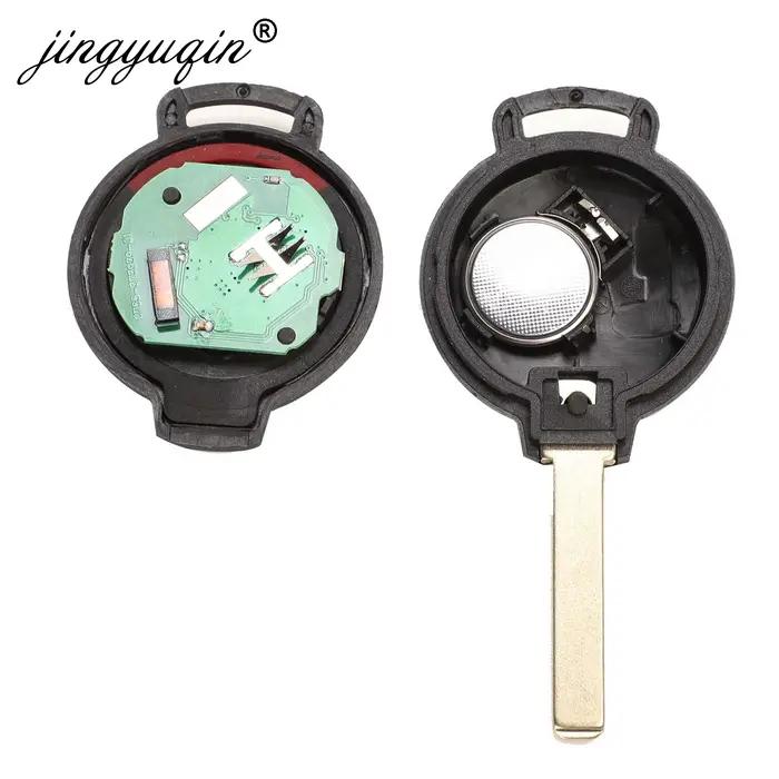 Jingyuqin clé à distance de voiture 3/4 boutons adaptée pour mercedes-benz Smart Fortwo 451 2007 - 2
