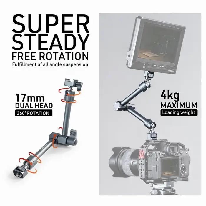 Support MagicArm multifonction pour caméra, appareil photo et moniteur - Argent, Blanc, Bleu, Gris, Jaune, Or, Orange, Violet, Noir, Vert