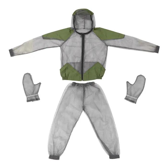 Veste anti-moustique d'extérieur imbibée d'insectes, olympiques à capuche en maille, veste de pêche