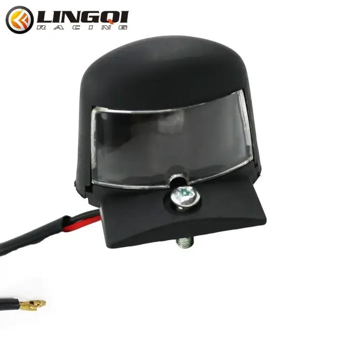 LINGQI moto plaque d'immatriculation lumière LED feu arrière 12V étanche universel pour Pit Dirt Bike Motocross tout-ter