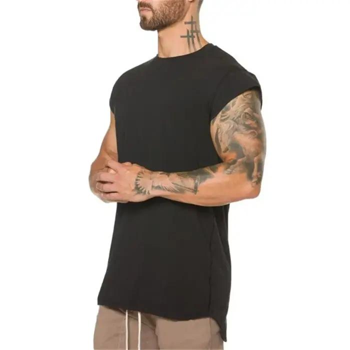 T-shirt de sport en coton pour hommes respirant et décontracté pour musculation et fitness occasions spéciales