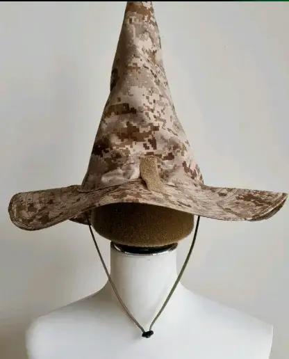 Chapeau magicien tactique camouflage unisexe pour chasse cosplay et événements festifs occasions spéciales