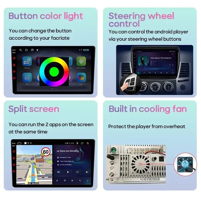 Autoradio Android 16 pour Jeep Cherokee 5 KL 2014 - 2018, écran de Navigation GPS, Carplay DVD No 2d
