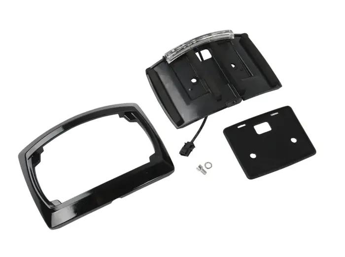 Kit de relocalisation de cadre de plaque d'immatriculation incurvé à LED pour Harley Davidson Street Glide CVO Road Glide et CVO Road Glide ST occasions spéciales