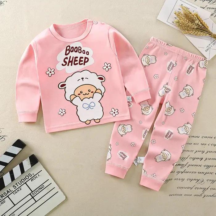 Ensemble de sous-vêtements pour garçons en coton avec lettrage et motif d'ours