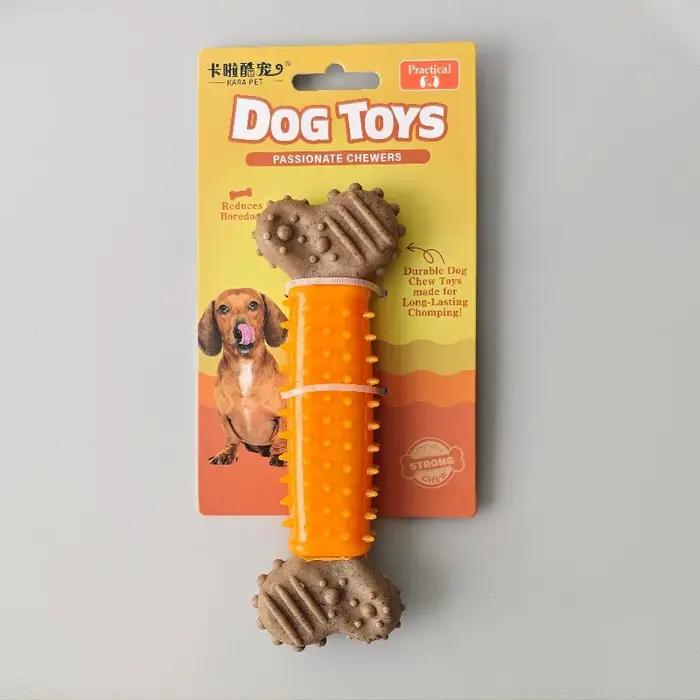 Jouet à mâcher en bois et plastique pour chiens grandes petites et moyennes occasions spéciales jeux partage plaisir