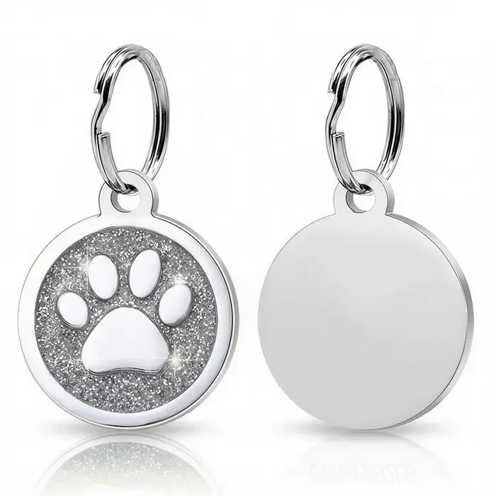 Étiquettes d'Identification Personnalisées pour Animaux de Compagnie - Gravure Scintillante - Accessoires Sécurité pour Chiens et Chats Occasions Spéciales