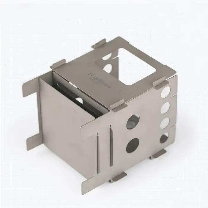 Tiartisan-Poêle à bois pliante en titane EDC, DCBurners, Ustensile de cuisine portable ultraléger, W