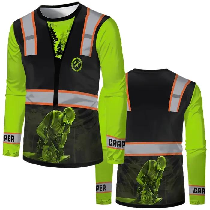 Vêtements de travail été respirant hommes T-shirt impression 3D Style camionneur sécurité transport