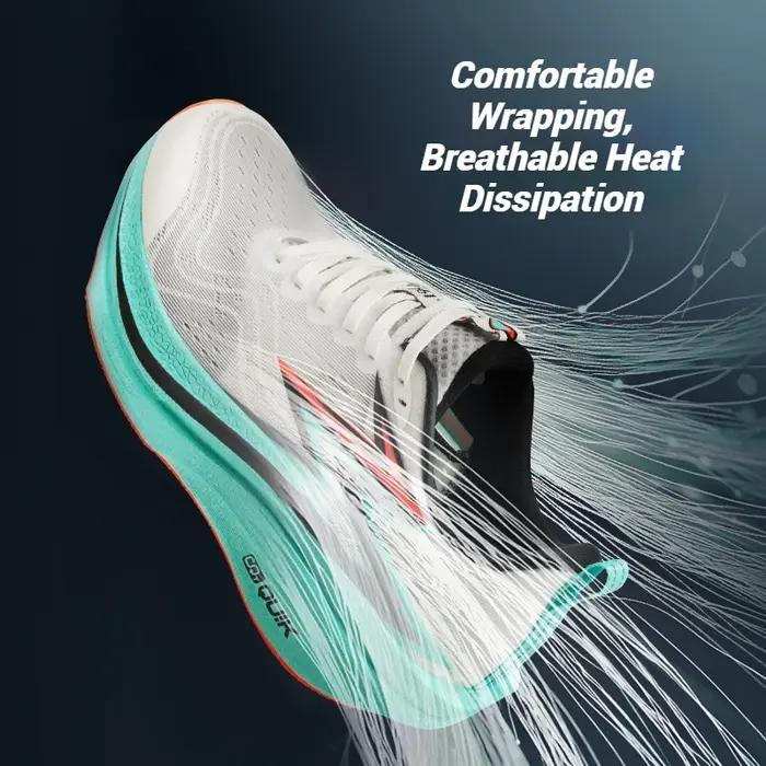 361 degrés flamme 4.0 MIX hommes chaussures de course plaque de carbone course Marathon rebond Stabl