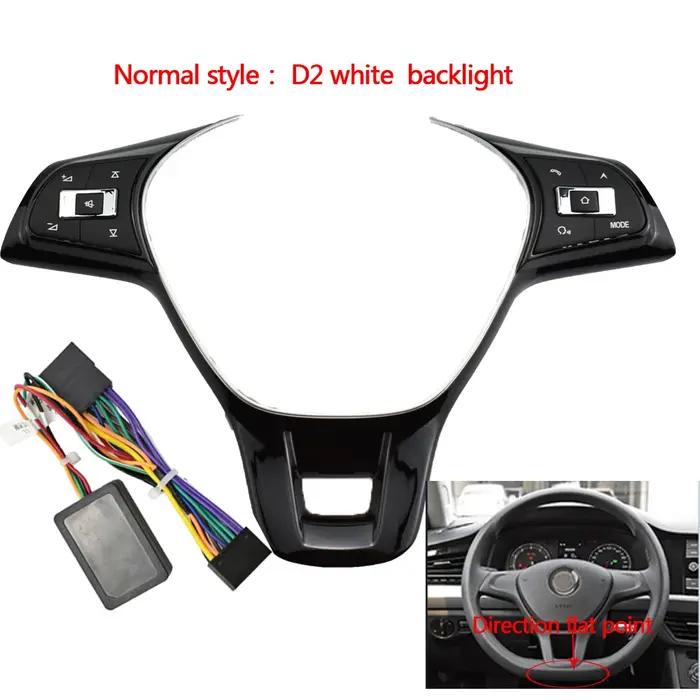 Bouton de téléphone de commutateur Audio multifonction modifié pour VW Polo Golf 2014 – 2019
