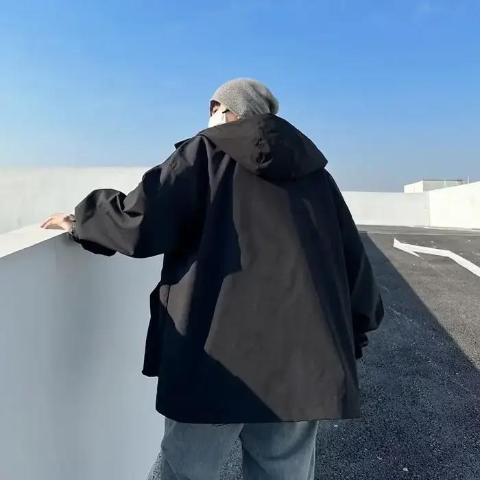 Veste imperméable de style japonais pour hommes