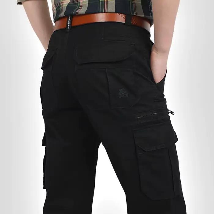Pantalon cargo militaire vert armée multi-poches pour chasse et outdoor - Trousers tactiques hommes