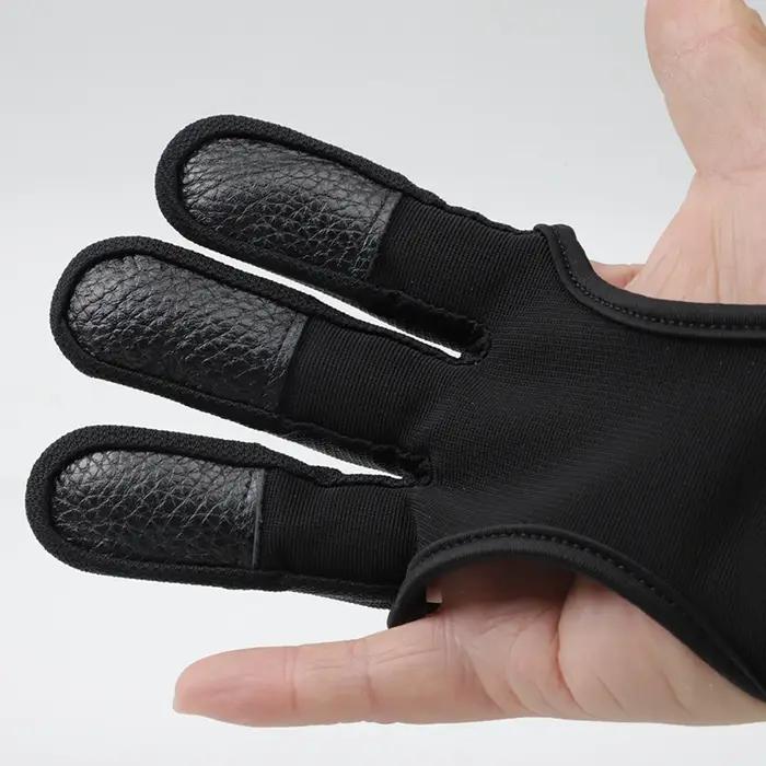 Gant de protection main 3 doigts taille S à XL pour archerie et sports outdoor