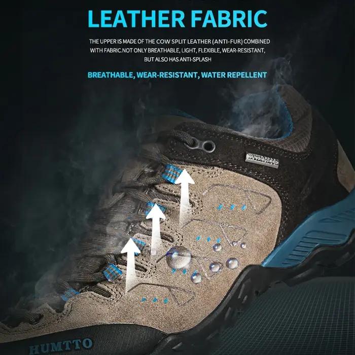 HUMTTO chaussures de randonnée imperméables hommes baskets d'extérieur pour hommes 2021 cuir femmes