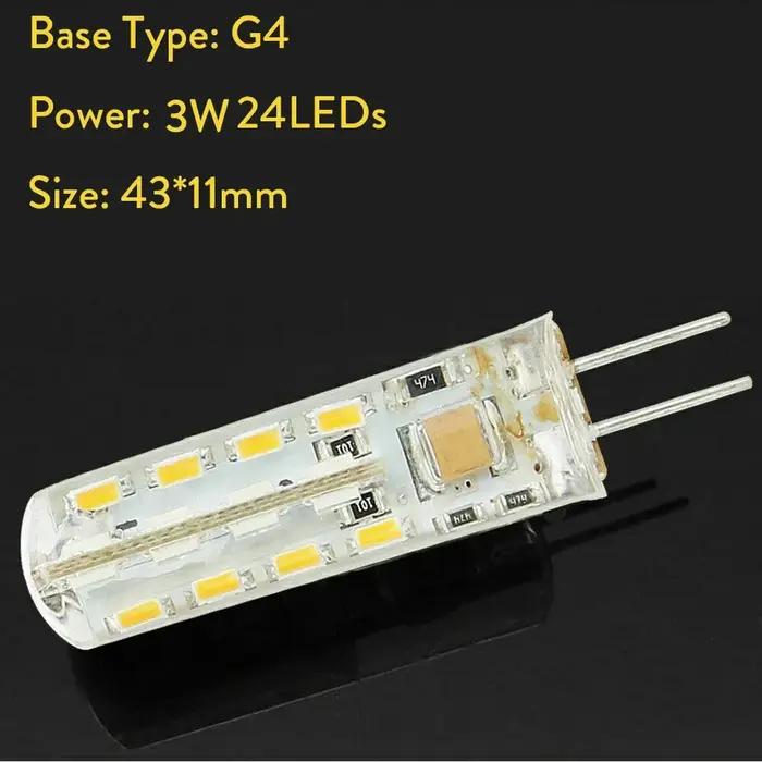 Mini ampoule de maïs G4 LED pour la décoration de lustre à la maison, lampe en silicone, bleu, vert,