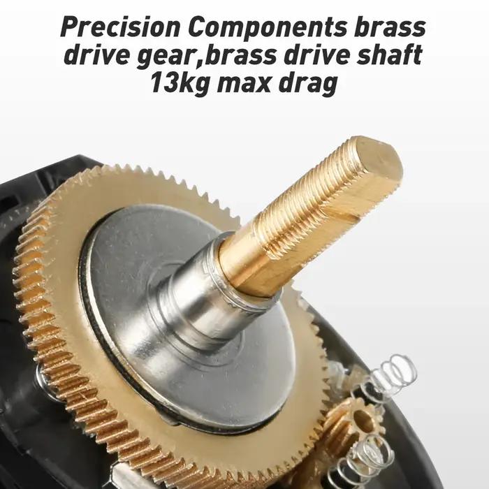 JOHNCOO moulinet de pêche MT200 moulinet de coulée d'appât grand jeu 13kg traînée Max moulinet de pê