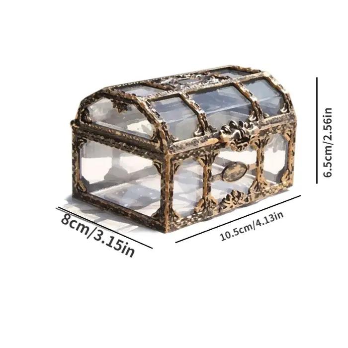 Boîte au trésor Pirate transparente en plastique