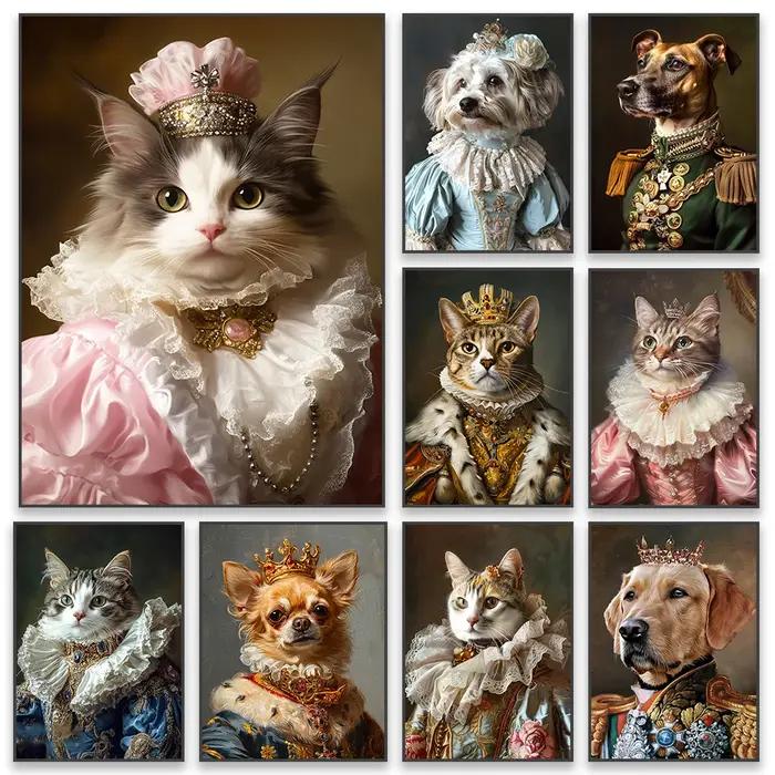Affiche de Portrait d'animal de compagnie royal personnalisée