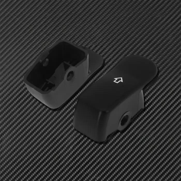 Capuchon d'extension de clignotant de moto, couvercle étendu de bouton de commutation noir pour Harl