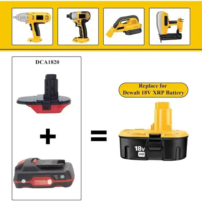 Pour adaptateur Parkside vers Dewalt pour Parkside 20V remplacer vers Dewalt 18V accessoires de conv
