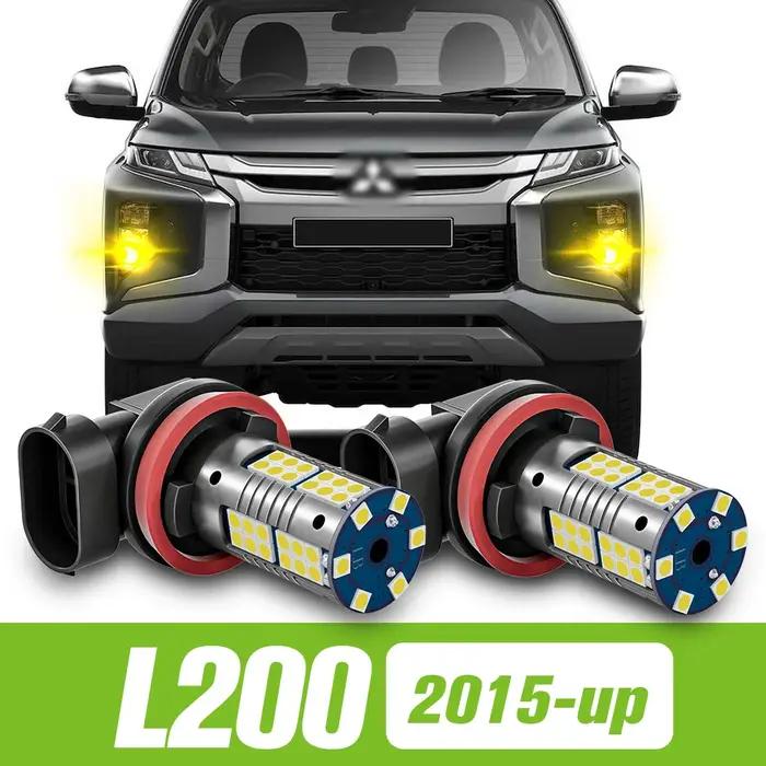 Phares antibrouillard LED pour Mitsubishi L200, accessoires, 2015, 2016, 2017, 2 pièces