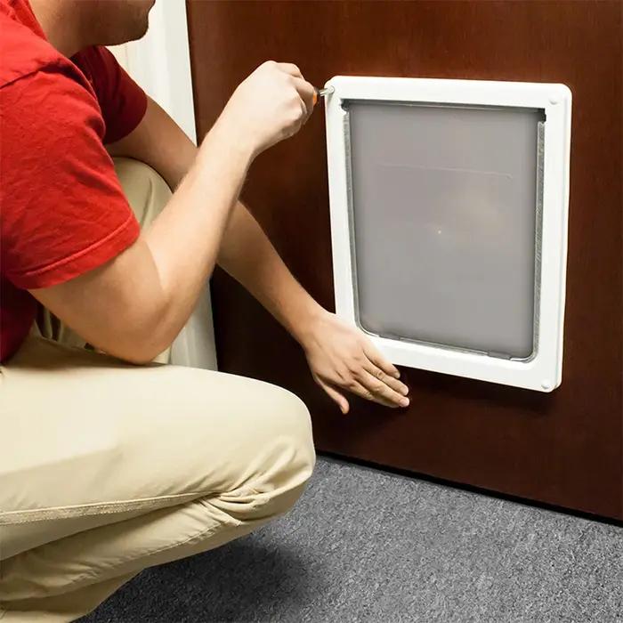 Porte pour chien verrouillable solide