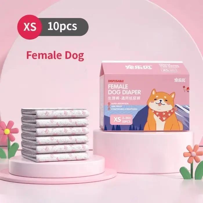 Couches jetables souples et portables pour chiens