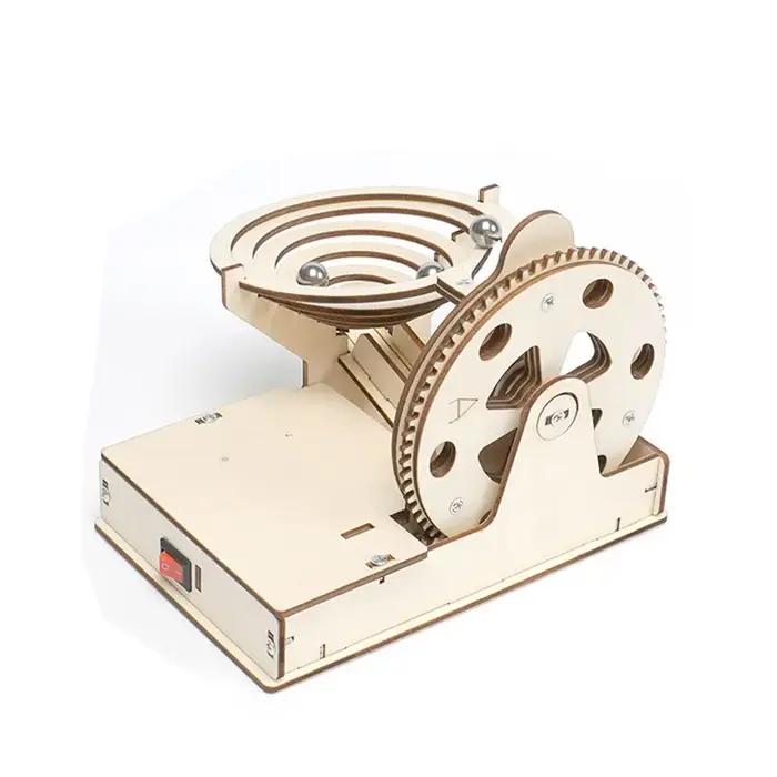 Kit de technologie de modèle d'équipement de course en marbre mécanique à assembler soi-même, jouets scientifiques pour enfants, matériel pédagogique pour l'apprentissage des enfants