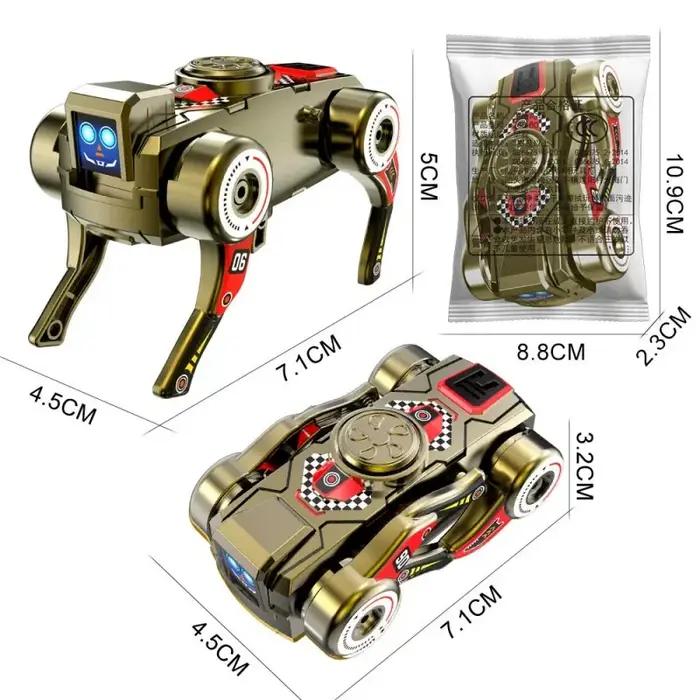 360 ° Robot chien transformable rotatif, jouet anti-stress déformable pour adultes, cadeau