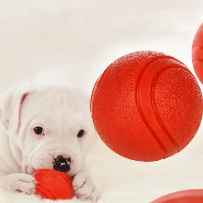 HOOPET chien jouet balle en caoutchouc résistant aux morsures