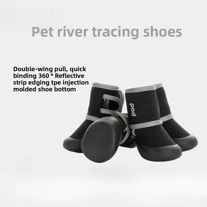 Bottes imperméables et respirantes en coton et caoutchouc pour chiens occasions hivernales et jeux en plein air