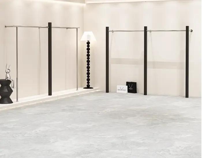 Présentoir de magasin de vêtements pour femmes