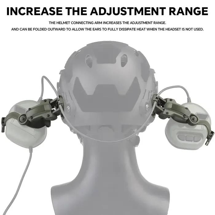 Adaptateur de montage sur Rail de casque tactique à Angle libre